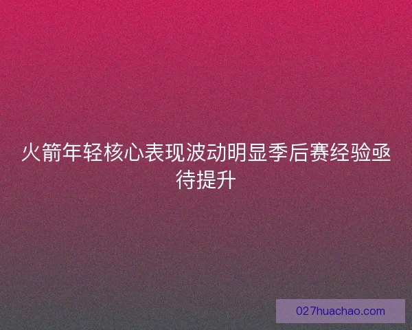 火箭年轻核心表现波动明显季后赛经验亟待提升
